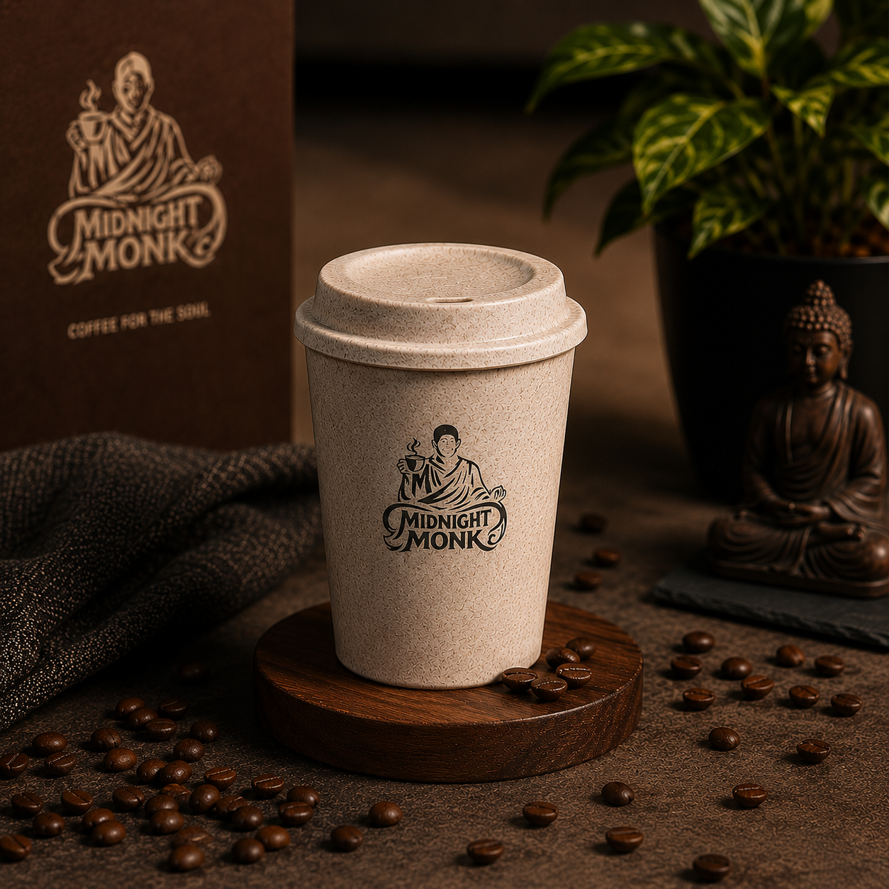 MIDNIGHT MONK TRAVEL TUMBLER 250ml
