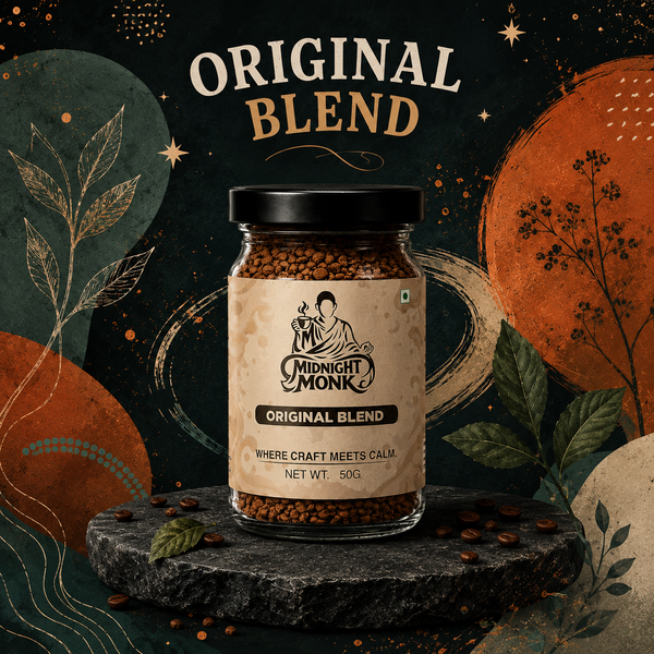 Midnight Monk Focus Blend – Freeze Dried Instant Coffee with L-Theanine | 50g