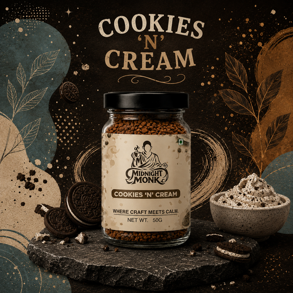 Midnight Monk Focus Blend – Freeze Dried Instant Coffee with L-Theanine | 50g